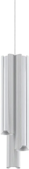 Ideal Lux Dorica Κρεμαστό Φωτιστικό Λευκό LED με Θερμό Λευκό Φως 9.5x249εκ.