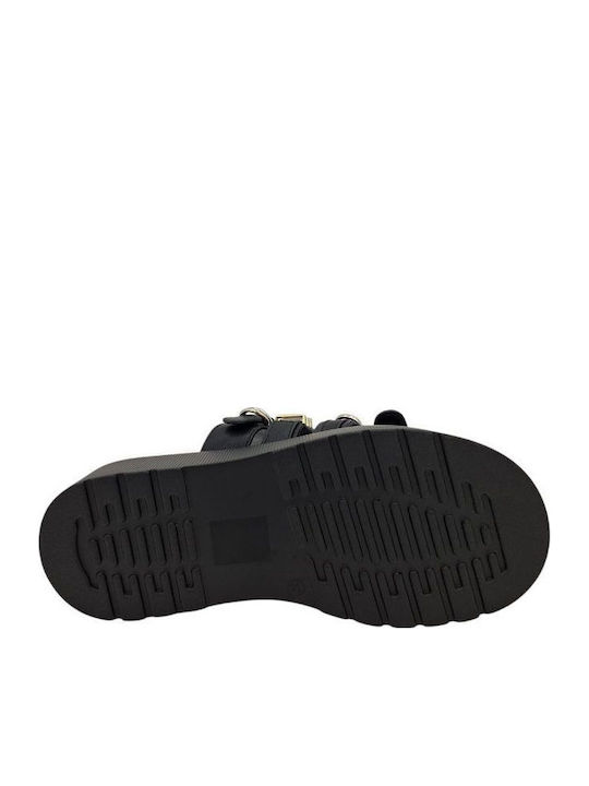 Women's Flat Sandals Flatforms Black