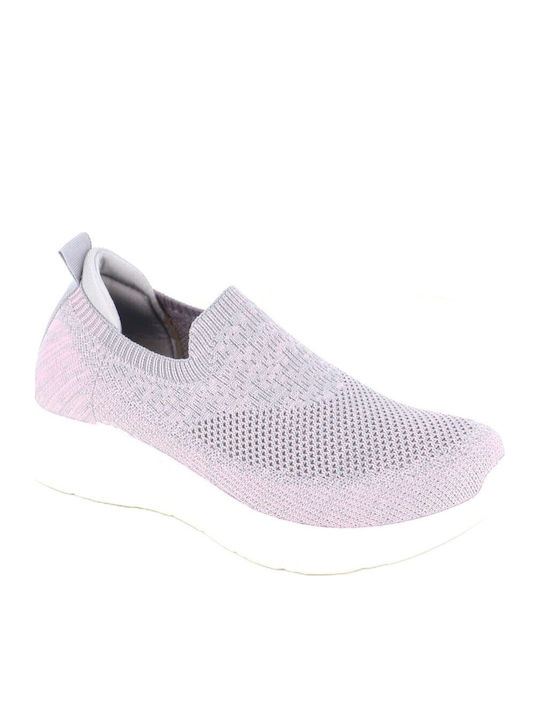 Ανατομικά Γυναικεία Slip-On Γκρι