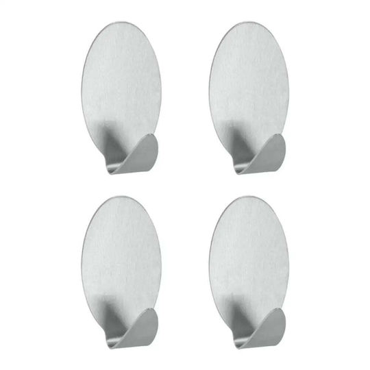 Metaltex Κρεμαστράκια Inox Ασημί 4τμχ