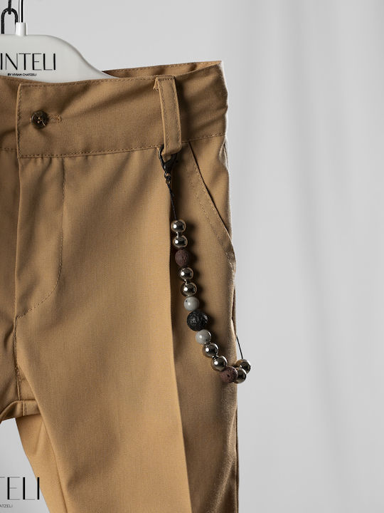 Vinte li Baptism Suit for Boy Brown