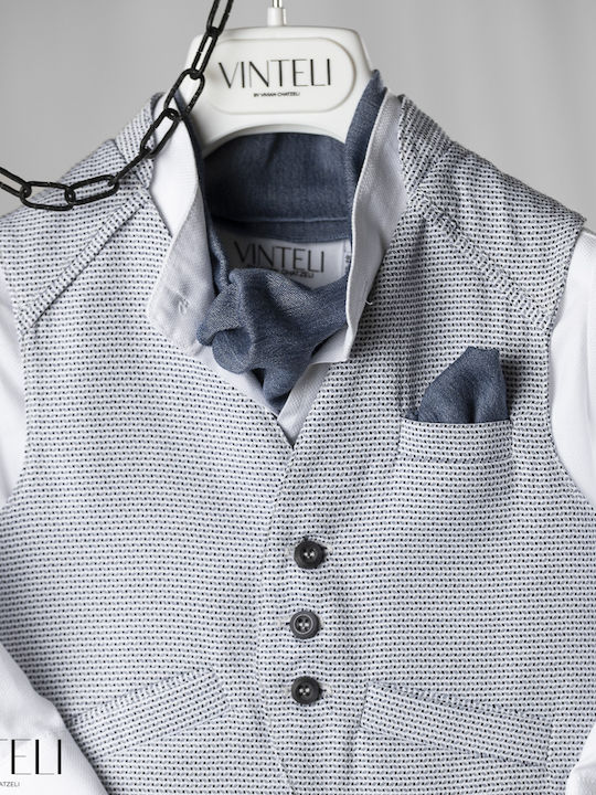Vinte li Baptism Suit for Boy White