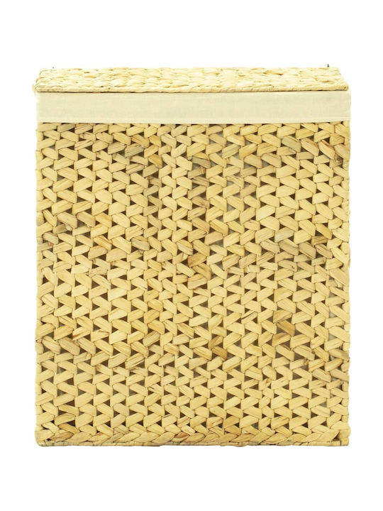 vidaXL Set of Beige Wicker Decorative Baskets 25x25cm 4 Pieces