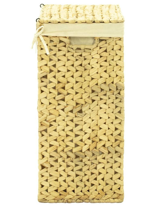 vidaXL Set of Beige Wicker Decorative Baskets 25x25cm 4 Pieces