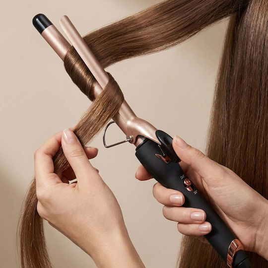 Avizar 53w Ceramic Tourmaline Curling Iron Ptc Heating Black Gold