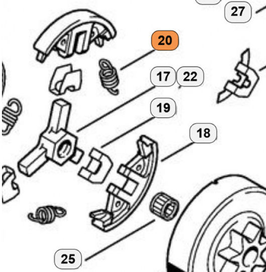 Ελατήριο Stihl 0000-997-0909