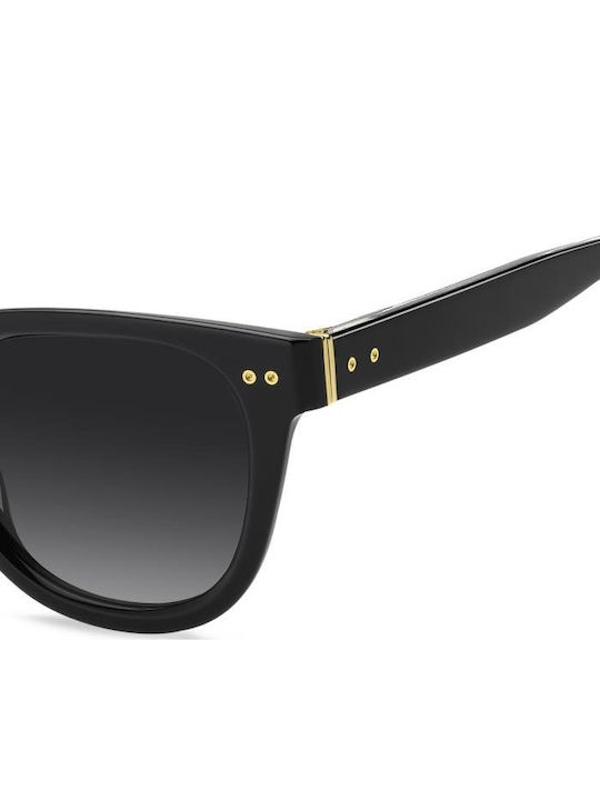 Tommy Hilfiger Unisex Ochelari de Soare cu Ramă Neagră din Plastic și Lentilă Neagră