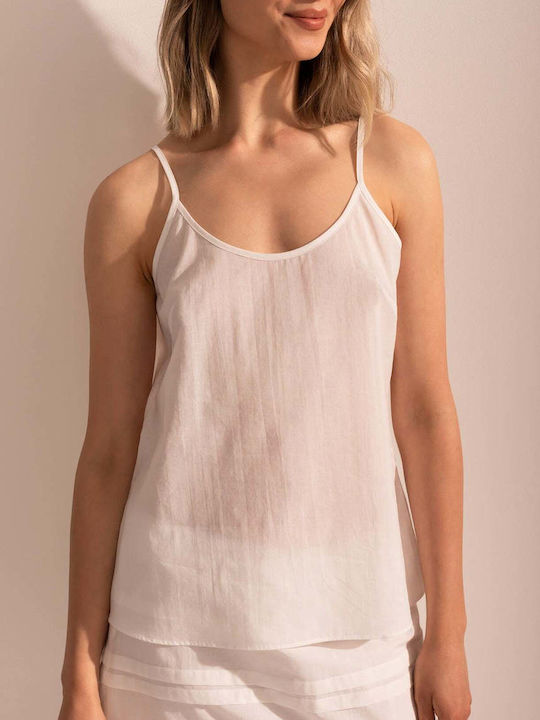 Bluza Damă Bumbac Mânecă Lungă Albă