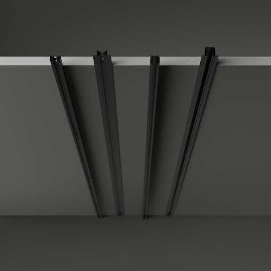 Ideal Lux Ράγα Στερέωσης για Φωτιστικά Μαύρη 243252