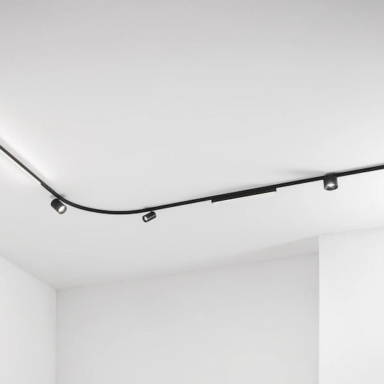 Deva Surface Binario Curvo Nero Ideal Lux 339375