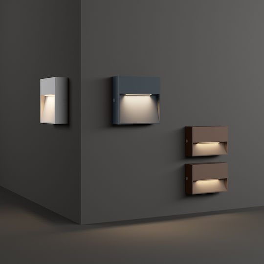 Ideal Lux Waterproof Wall-Mounted Outdoor Lighting LED 1.5W 3000K Dimensions 10x3x10cm Ideal Lux Waterproof Wall-Mounted Outdoor Lighting LED 1.5W 3000K Dimensions 10x3x10cm