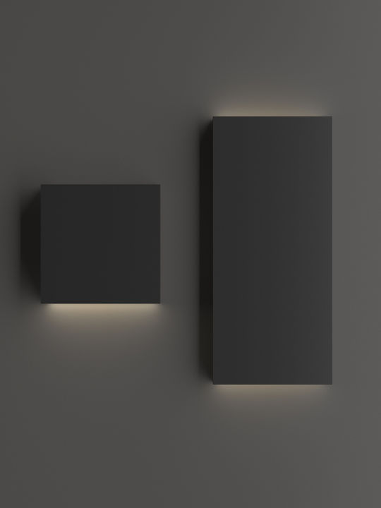 Ideal Lux Post Επιτοίχιο Εξωτερικό Φωτιστικό LED με Θερμό Λευκό Φως 8x8εκ.
