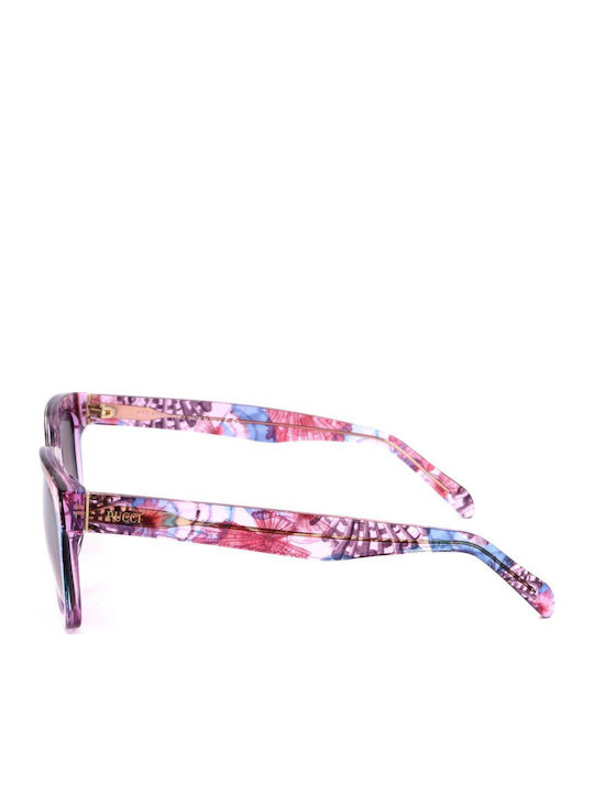 Emilio Pucci Women's Sunglasses with Multicolour Acetate Frame and Brown Gradient Lenses EP0054 80Z