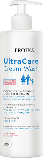 Froika Ultracare Cream Wash Bubble Bath with Ceramides for Nourishing 500ml