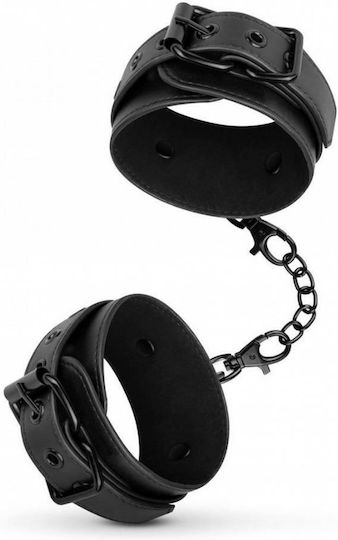 Leather Ankle Χειροπέδες σε Μαύρο Χρώμα