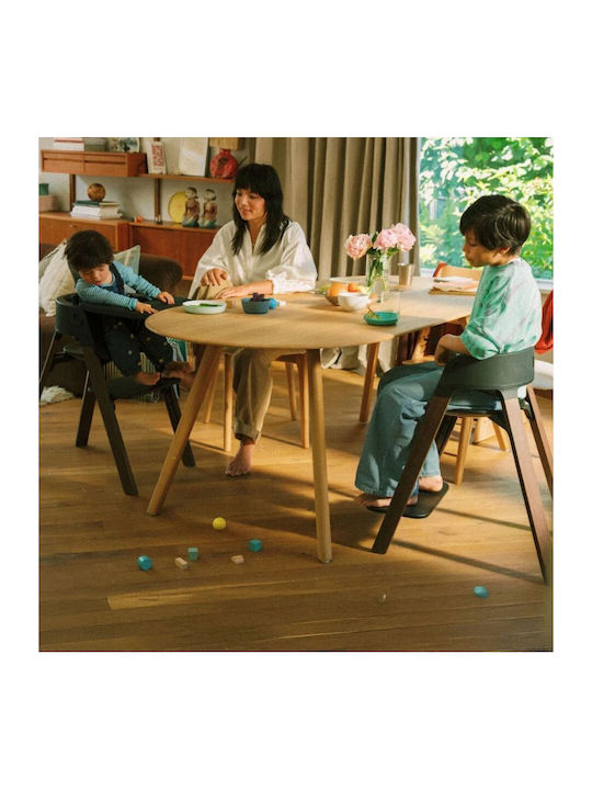 Stokke Steps Καρεκλάκι Φαγητού 3 in 1 με Ρυθμιζόμενο Ύψος Black / Warm Brown