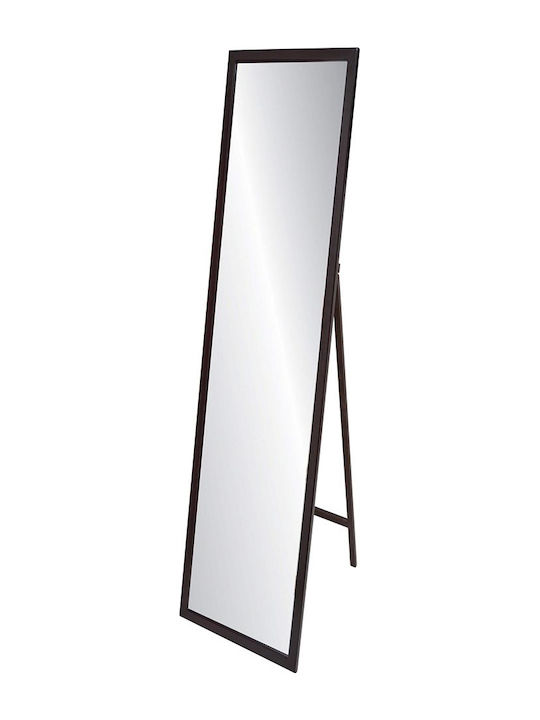 Liberta Simple Καθρέπτης με Μαύρος Ξύλινο Πλαίσιο 146x45cm