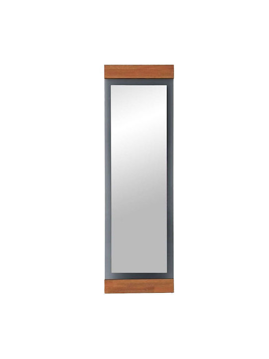 Aberto Design Boden- oder Standspiegel mit Beigem Metallischem Rahmen 170x50cm