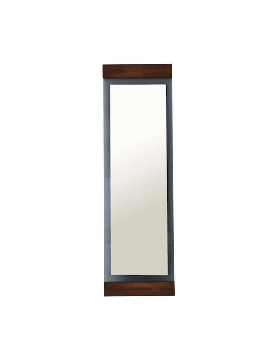 Aberto Design Boden- oder Standspiegel mit Braunes Metallisches Rahmenmaterial 170x50cm