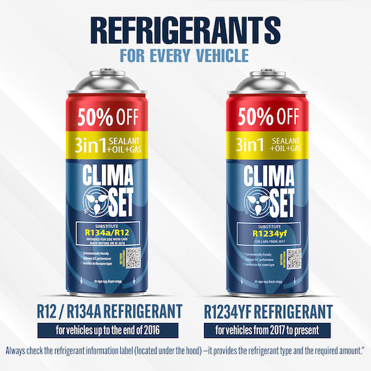 Klimaanlagen Ersatzsatz Climaset 3in1 R1234yf