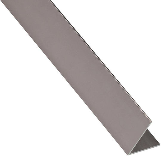 Pvc Corner Profile 19.5x19.5mm/1m Grey Matte