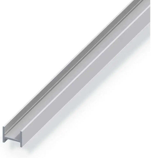 H-Form Profil Aluminium Anodisiert 22,5x16 Mm 1 M Alfer Aluminium