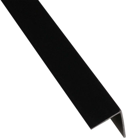 Pvc Corner Profile 10x10mm/2m Black Satin