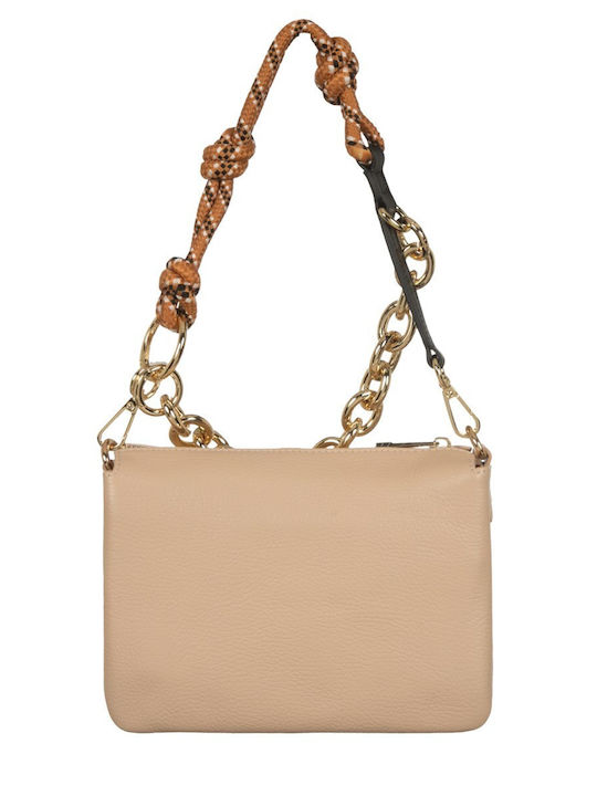 Leder Damen Schulter Handtasche / Handtasche Rosa