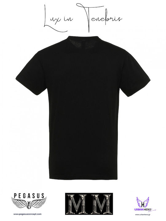 Pegasus Metallica T-shirt Μαύρο Pegasus Metallica T-shirt Μαύρο