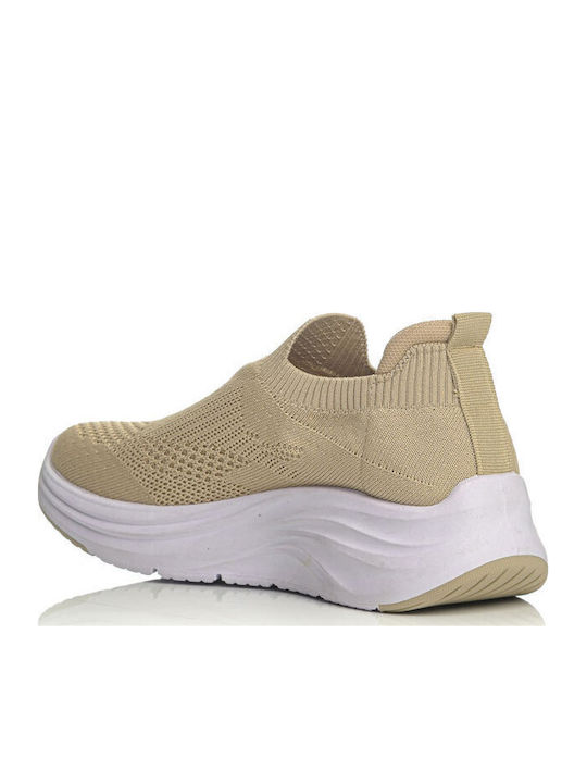 Γυναικεία Ανατομικά Sneakers Μπεζ
