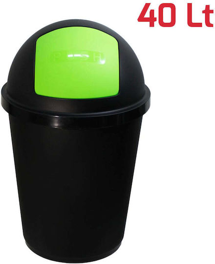 Coș de Gunoi Plastic Verde 40l Coș de Gunoi Plastic Verde 40l