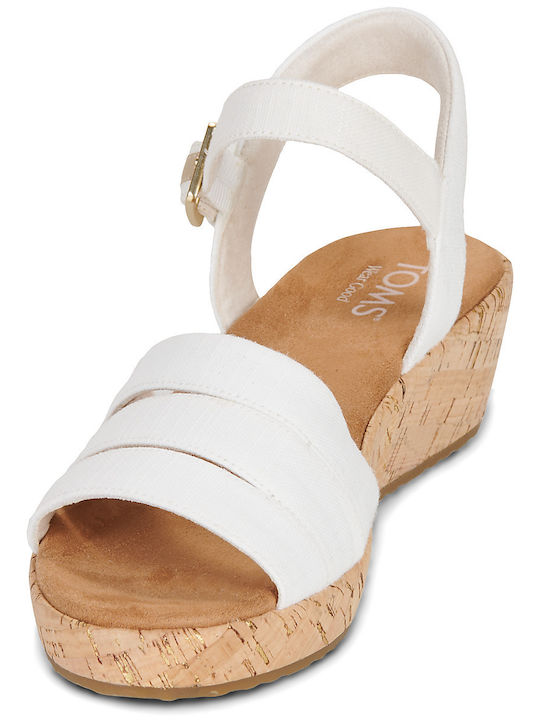 Damen Flache Sandalen Weiß