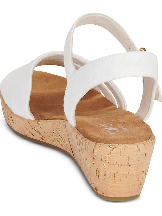 Damen Flache Sandalen Weiß