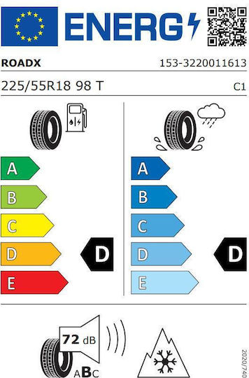 RoadX 225/55R18 98TT Winter Car Tyre