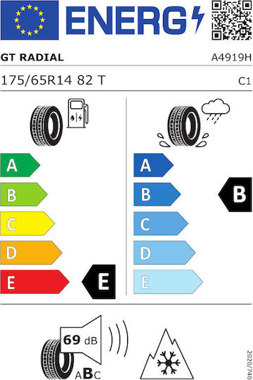 GT Radial 175/65R14 82TT Χειμερινό Λάστιχο Αυτοκινήτου