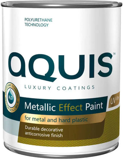 Metallic Effect Gray Paint 650 Ml Aquis