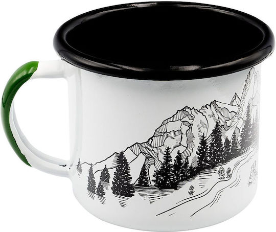 Alpinus Cană Ceramică Albă
