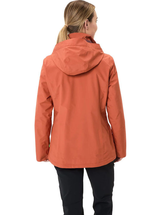 Damenjacke für Winter Orange