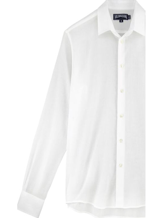 Camasa Barbati Maneca Lunga Blanc