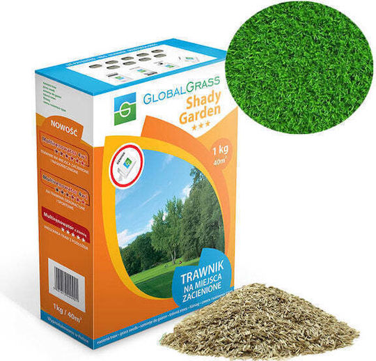 Grass Seed Mix Shady Areas 1kg 30-40m² Global Grass