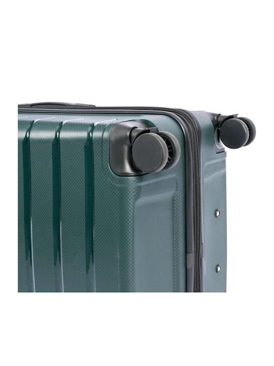 Lavor Cabin Hard Olive Suitcase with 4 Wheels Height 55cm