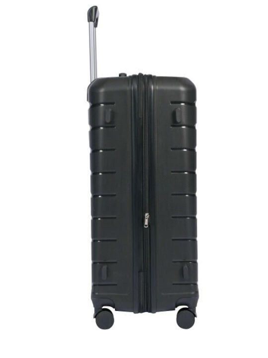 Lavor Cabin Hard Black Suitcase with 4 Wheels Height 55cm