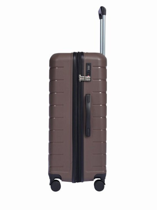 Lavor Reisekoffer Hart Braun mit 4 Räder Höhe 55cm
