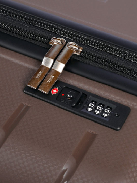 Lavor Reisekoffer Hart Braun mit 4 Räder Höhe 55cm