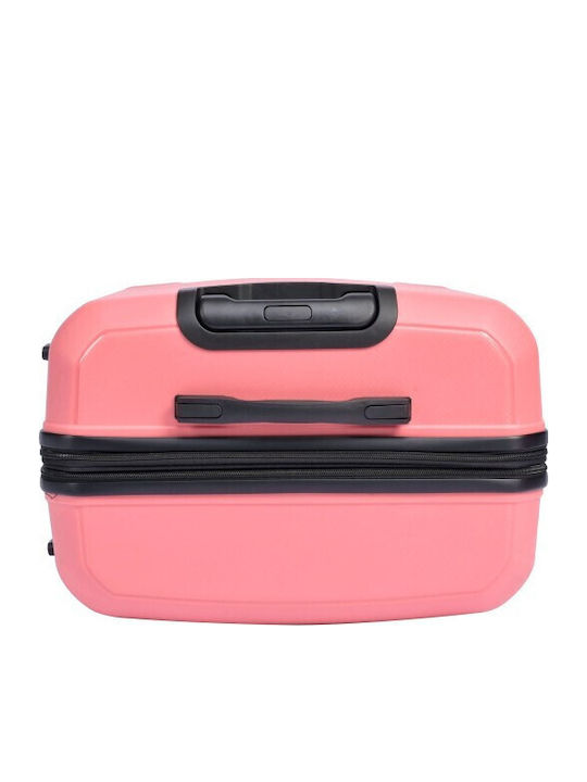 Lavor Großer Hart-Reise Koffer Rosa mit 4 Rädern Höhe 75cm