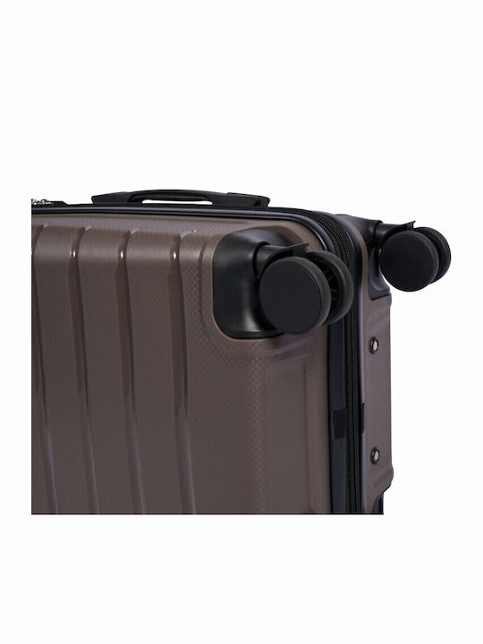 Lavor Reisekoffer Hart Braun mit 4 Räder Höhe 55cm
