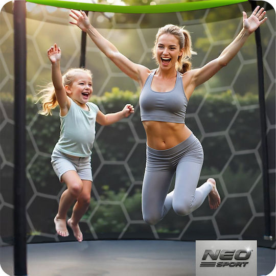 NEO Sport Trambulină Pentru Copii Diametru 110 cm cu Plasă de Protecție și Scară