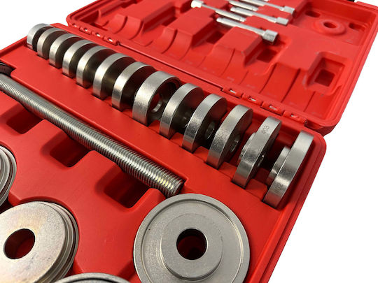 Set Extractor Silentbloc Rulmenți Butuc Adaptoare 50-102mm 34 Bucăți Gebo Tools