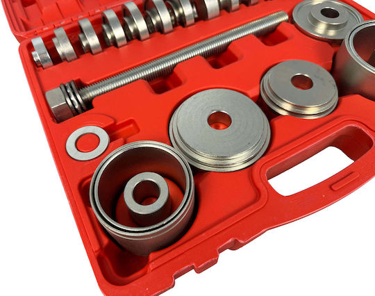 Set Extractor Silentbloc Rulmenți Butuc Adaptoare 50-102mm 34 Bucăți Gebo Tools