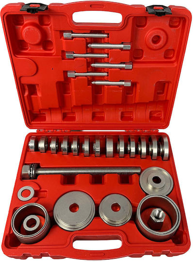 Set Extractor Silentbloc Rulmenți Butuc Adaptoare 50-102mm 34 Bucăți Gebo Tools